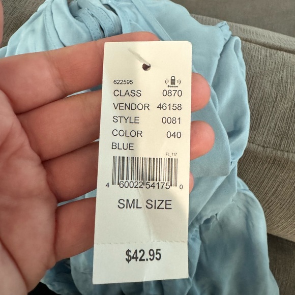 LA hearts blue tiered mini dress - Picture 8 of 8